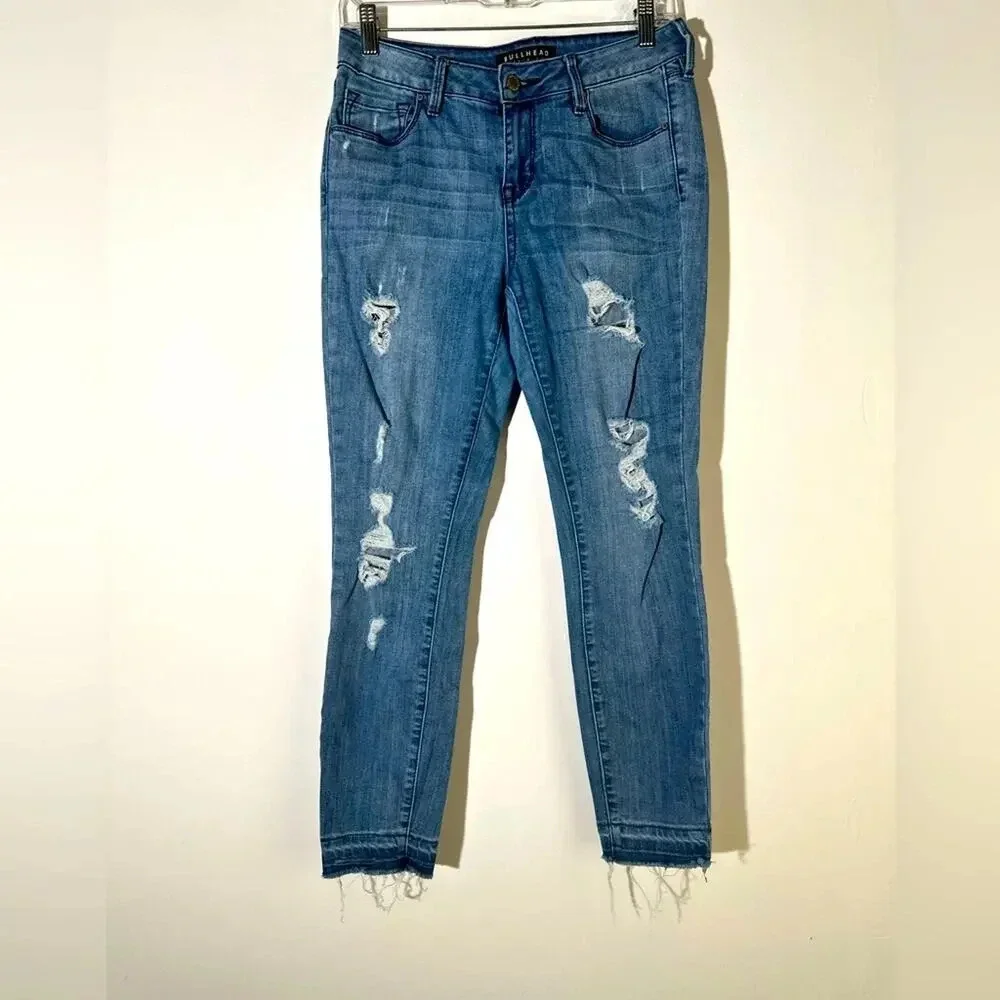 Bullhead Vintage Rip and Repair Skinny Jeans
